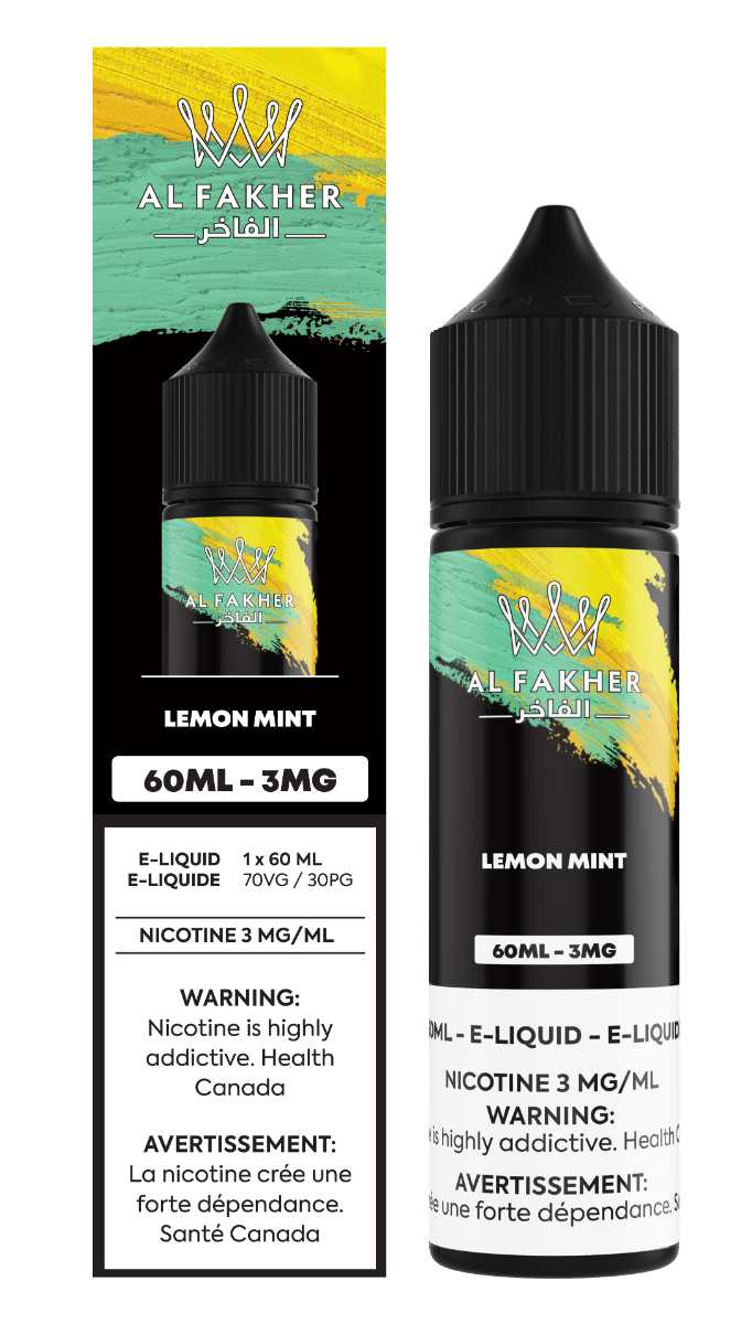 AL Fakher e-Liquid 3MG - Lemon Mint HM Vape AL Fakher e-Liquid 3MG - Lemon Mint HM Vape