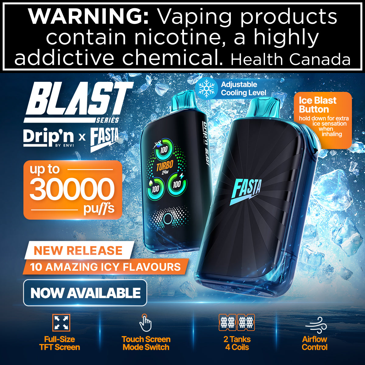 fasta disposable vape Drip'n by Envi x Fasta Blast 30K Disposable – HM Vape
