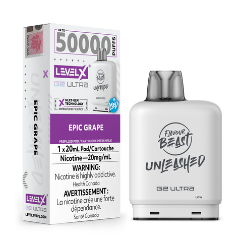 Level X G2 ULTRA Pod 20ml - Unleashed 50K Level X G2 ULTRA Pod 20ml - Unleashed 50K