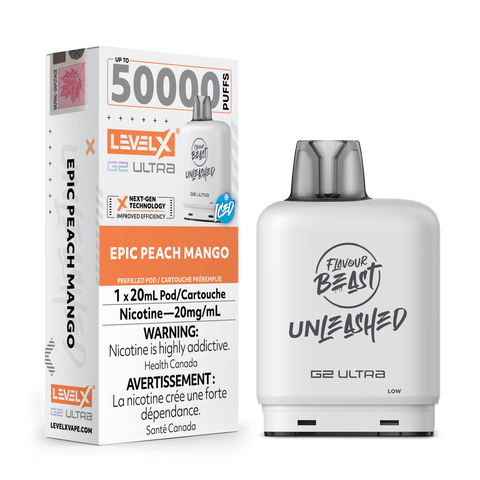 Level X G2 ULTRA Pod 20ml - Unleashed 50K Level X G2 ULTRA Pod 20ml - Unleashed 50K