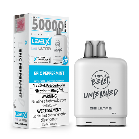 Level X G2 ULTRA Pod 20ml - Unleashed 50K Level X G2 ULTRA Pod 20ml - Unleashed 50K