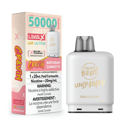 Level X G2 ULTRA Pod 20ml - Unleashed 50K Level X G2 ULTRA Pod 20ml - Unleashed 50K