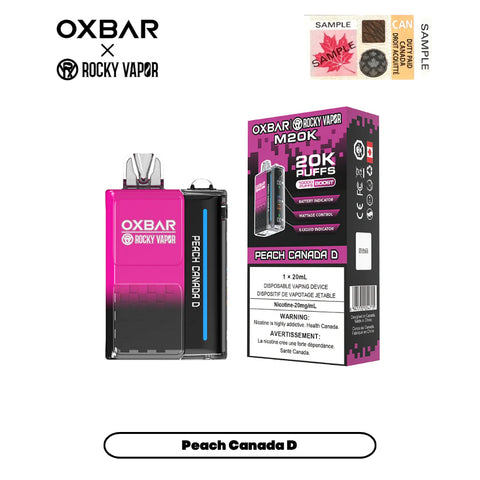 OXBAR M20K Disposable 20mg - 20000 Puff OXBAR M20K Disposable 20mg - 20000 Puff
