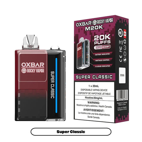 OXBAR M20K Disposable 20mg - 20000 Puff OXBAR M20K Disposable 20mg - 20000 Puff