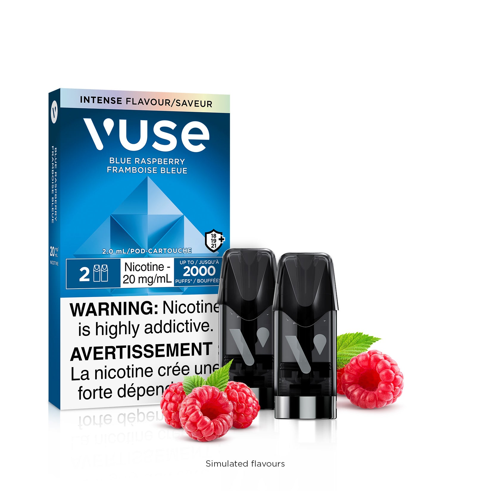 Vuse Pods 2pk - Blue Raspberry HM Vape Vuse Pods 2pk - Blue Raspberry HM Vape