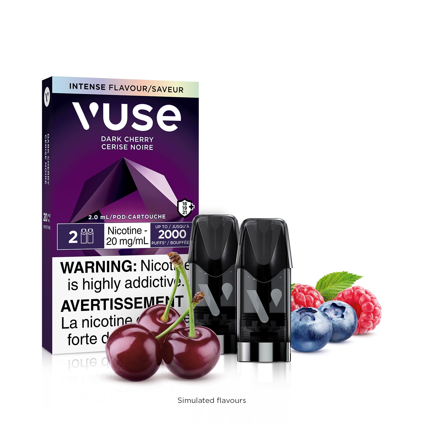 Vuse Pods 2pk - Dark Cherry HM Vape Vuse Pods 2pk - Dark Cherry HM Vape