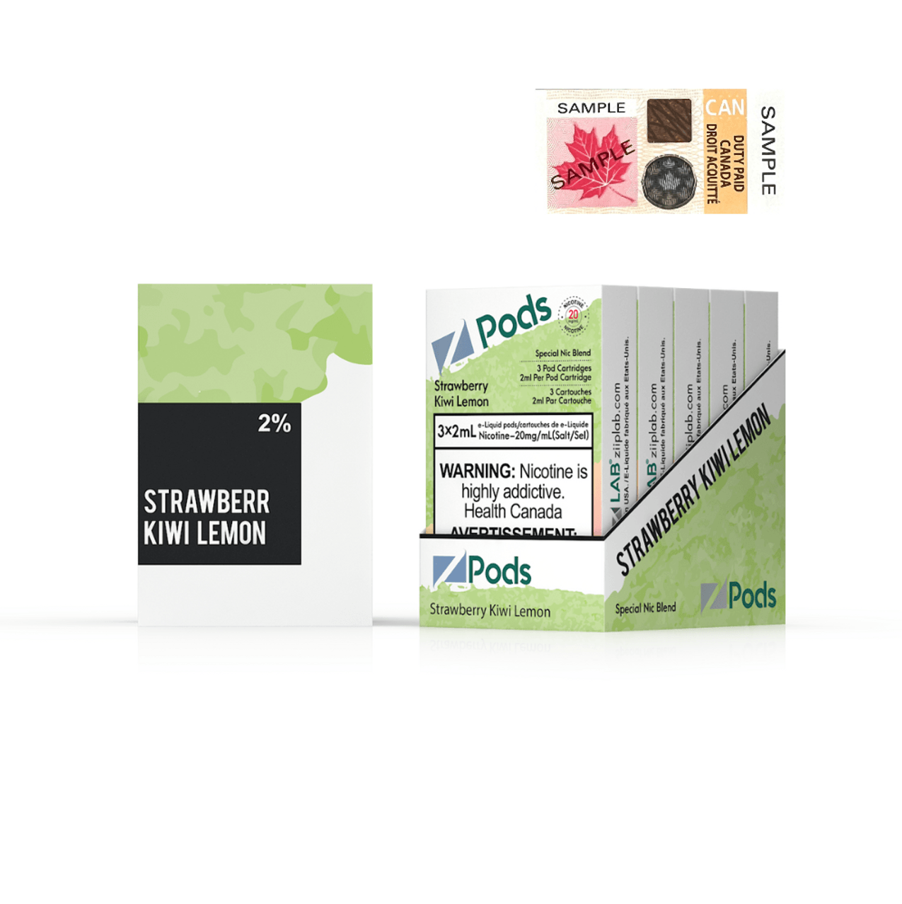 Z Pods 20MG - Strawberry Kiwi Lemon HM Vape Z Pods 20MG - Strawberry Kiwi Lemon HM Vape