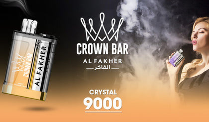 Al Fakher Crown Bar Crystal Disposable 9000 Puffs