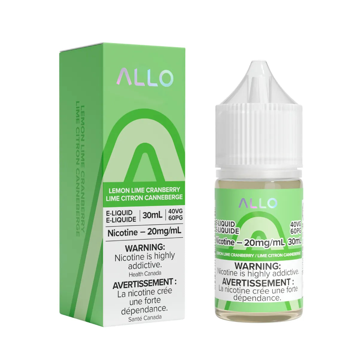 Allo E-Liquid 30ml - Lemon Lime Cranberry