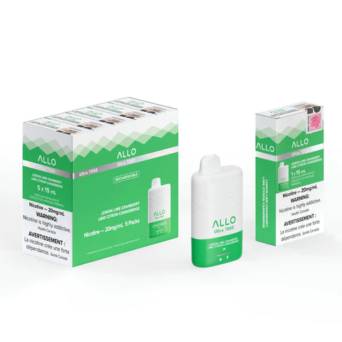 Allo Ultra 7000 Disposable - Lemon Lime Cranberry