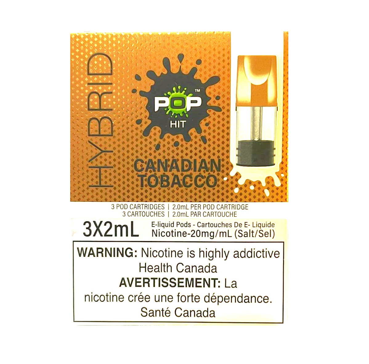 Pop Pods Hybrid 2% - Canadian Tobacco.