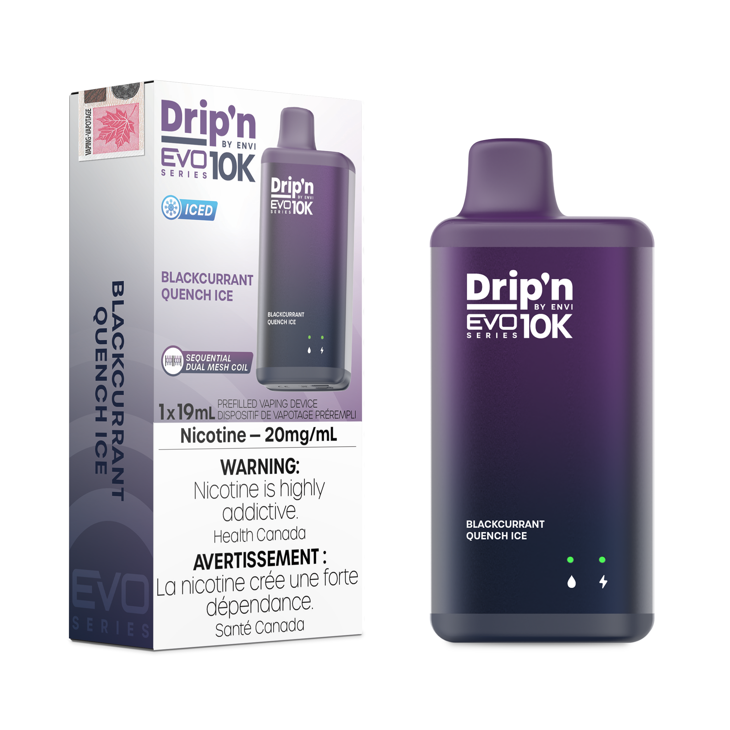 Drip'n by Envi EVO Series 10k Disposable - Blackcurrant Quench Ice