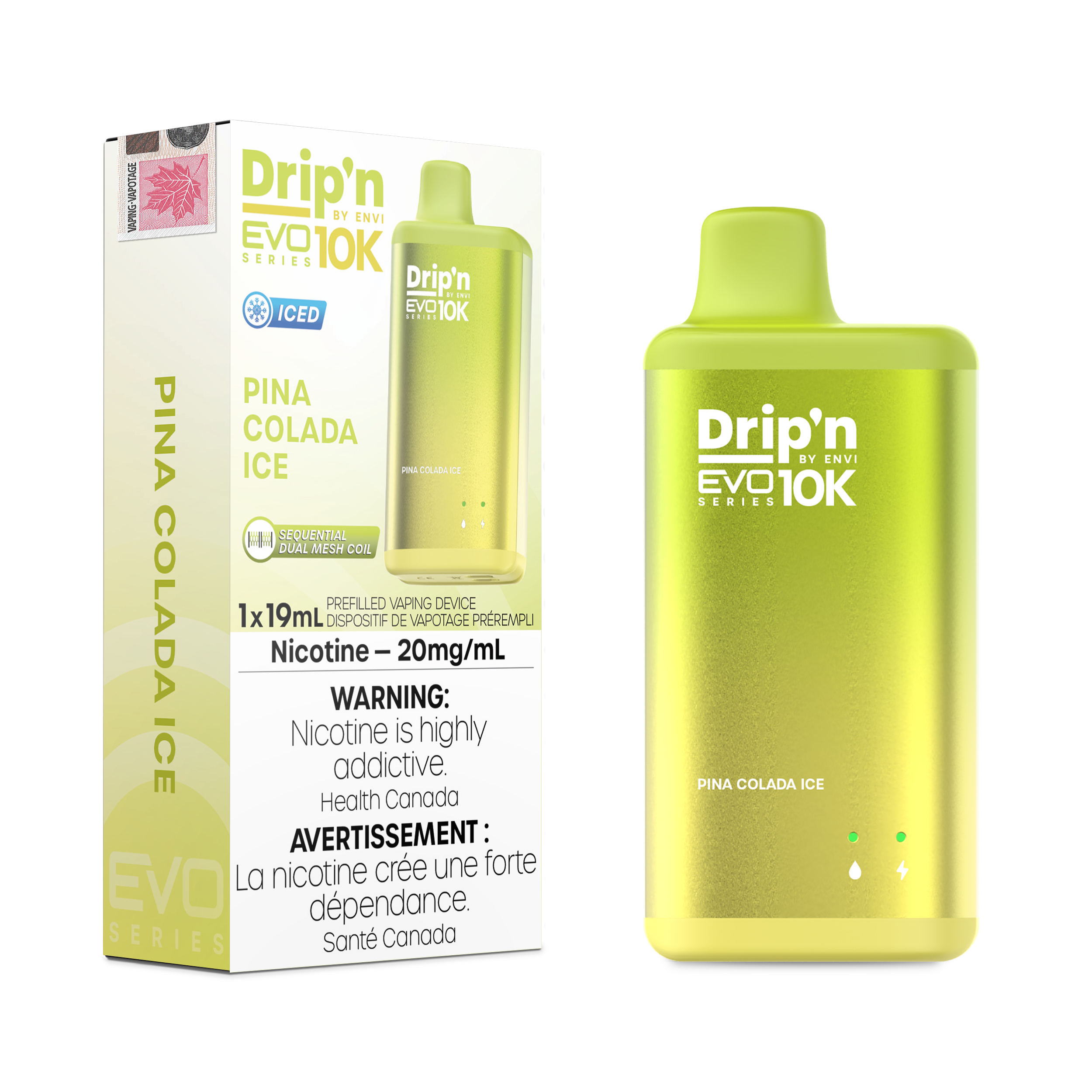 Drip'n by Envi EVO Series 10k Disposable - Pina Colada Ice