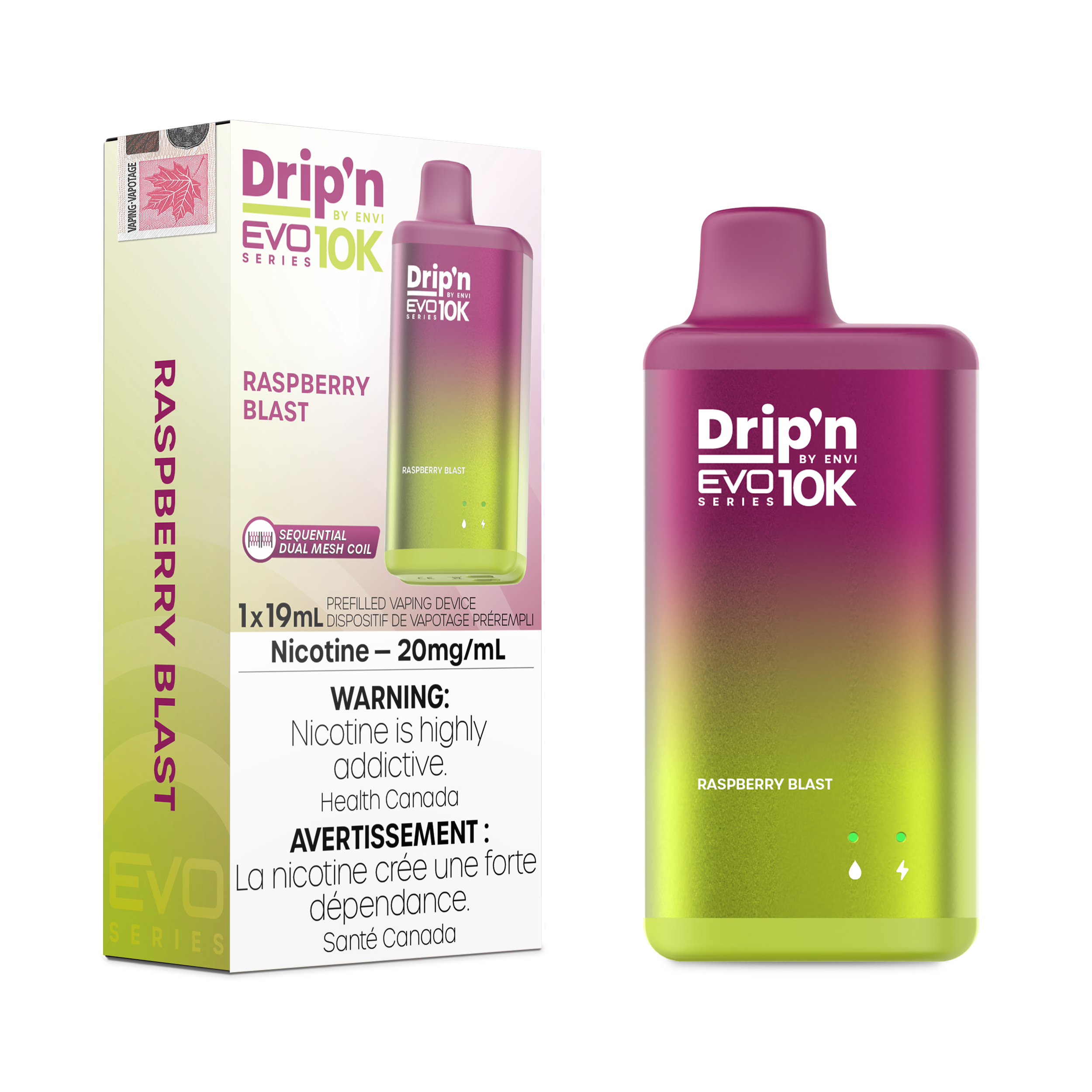 Drip'n by Envi EVO Series 10k Disposable - Raspberry Blast