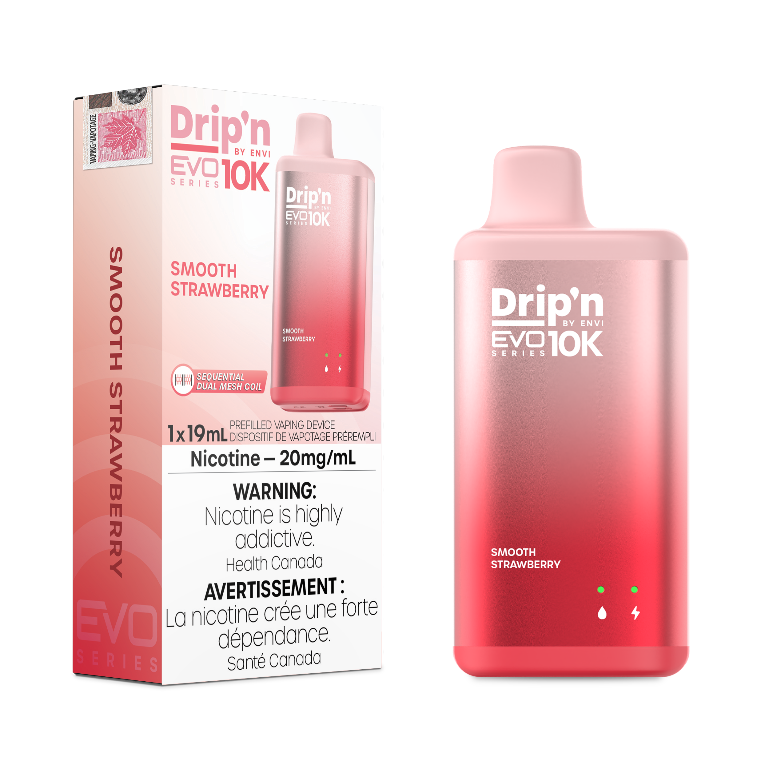 Drip'n by Envi EVO Series 10k Disposable - Smooth Strawberry