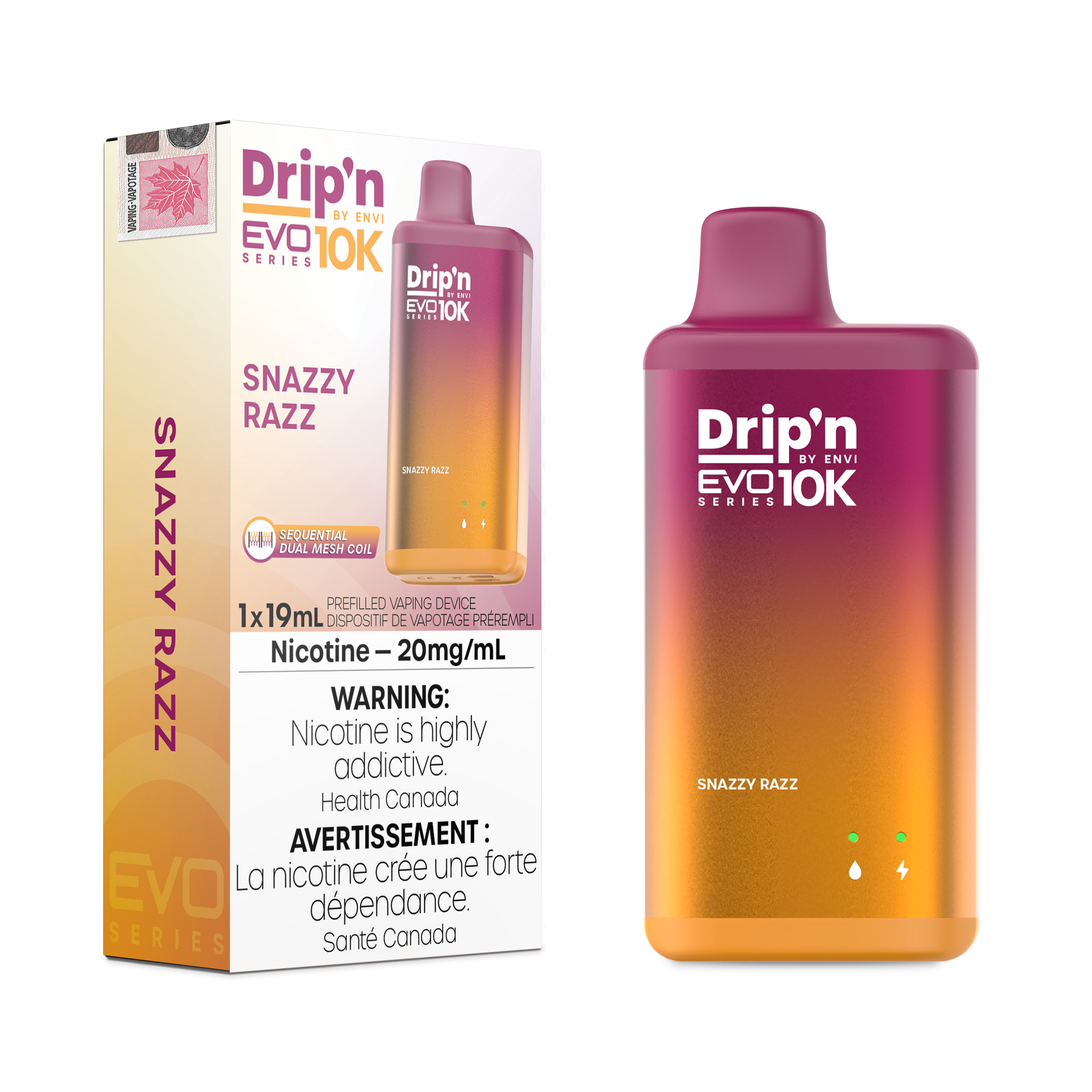 Drip'n by Envi EVO Series 10k Disposable - Snazzy Razz