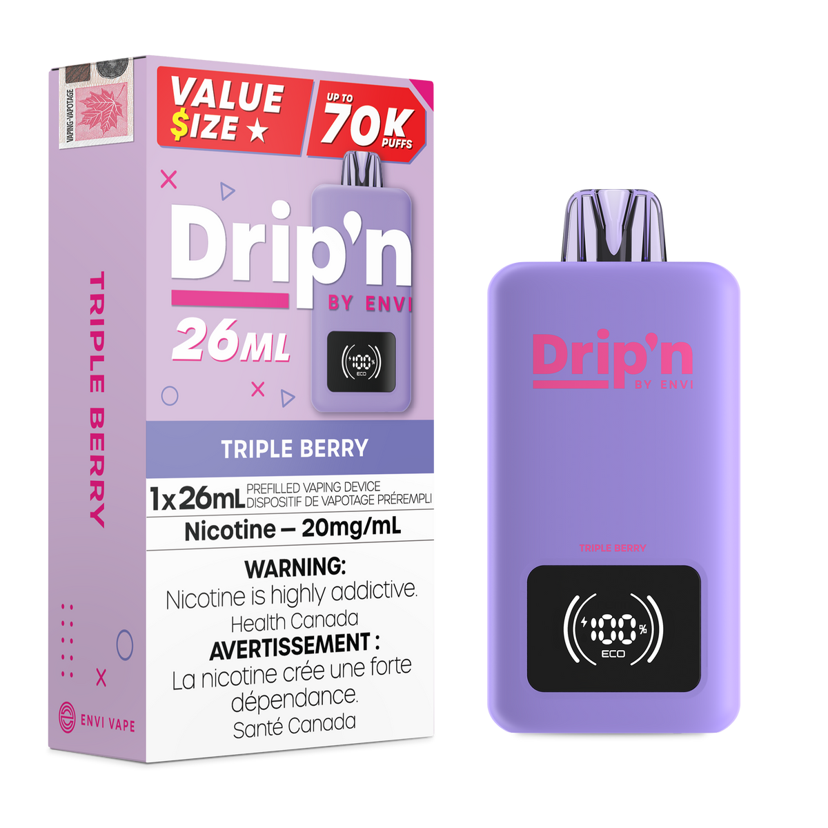 Drip'n by Envi 26ml Disposable - Value Size 70K