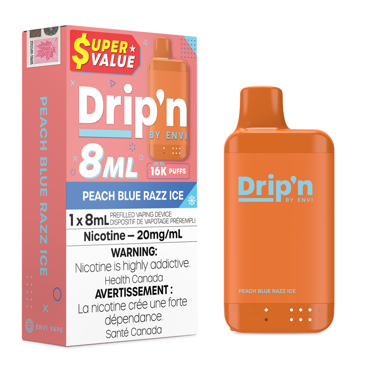 Drip'n by Envi 8ml Disposable - Super Value 16K