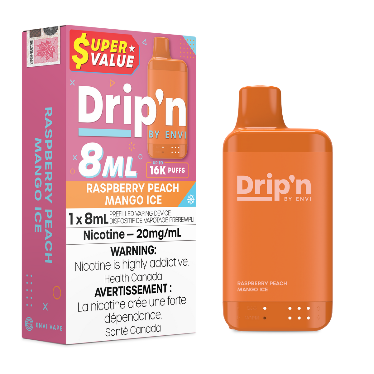 Drip'n by Envi 8ml Disposable - Super Value 16K