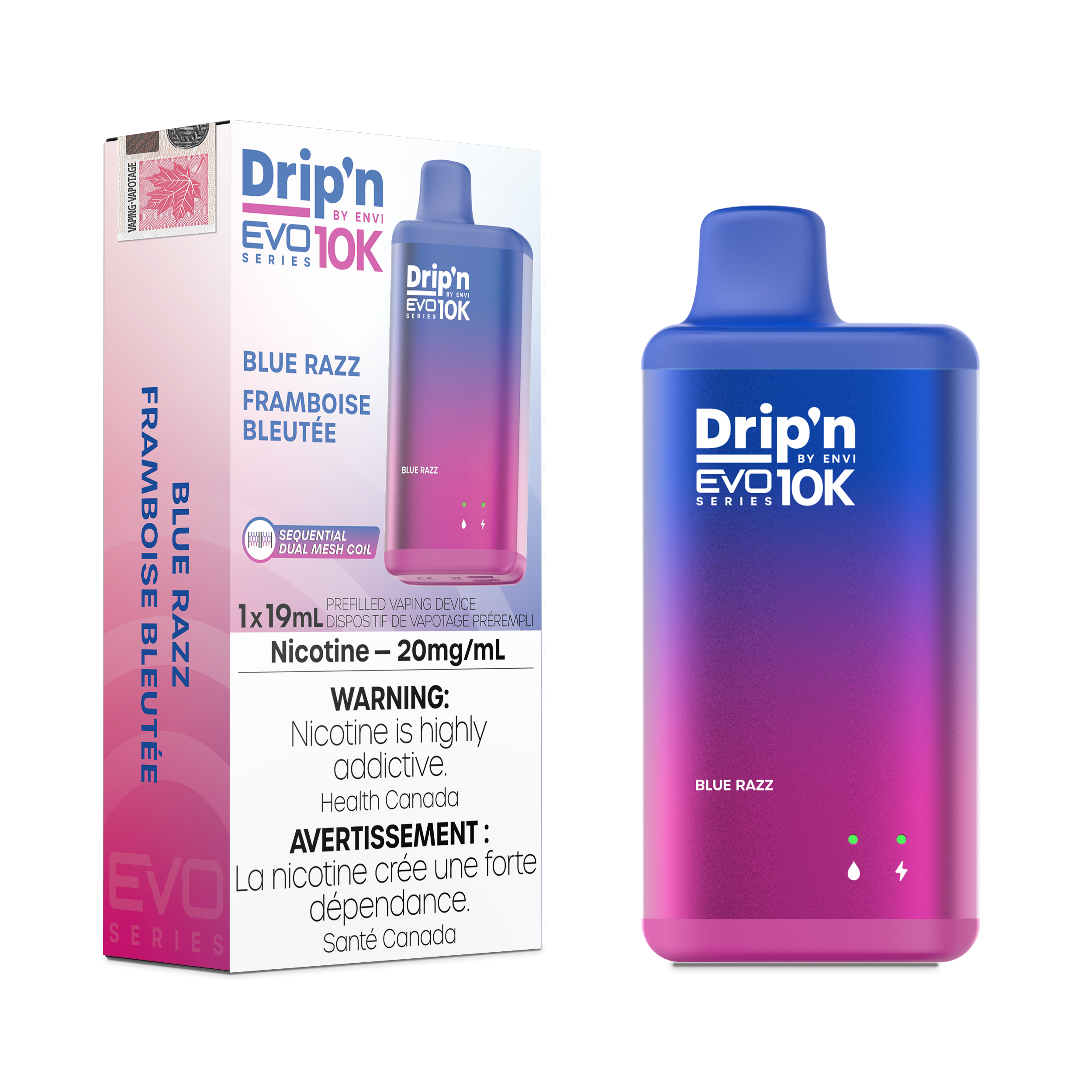 Drip'n by Envi EVO 10K Series Disposable - Blue Razz 