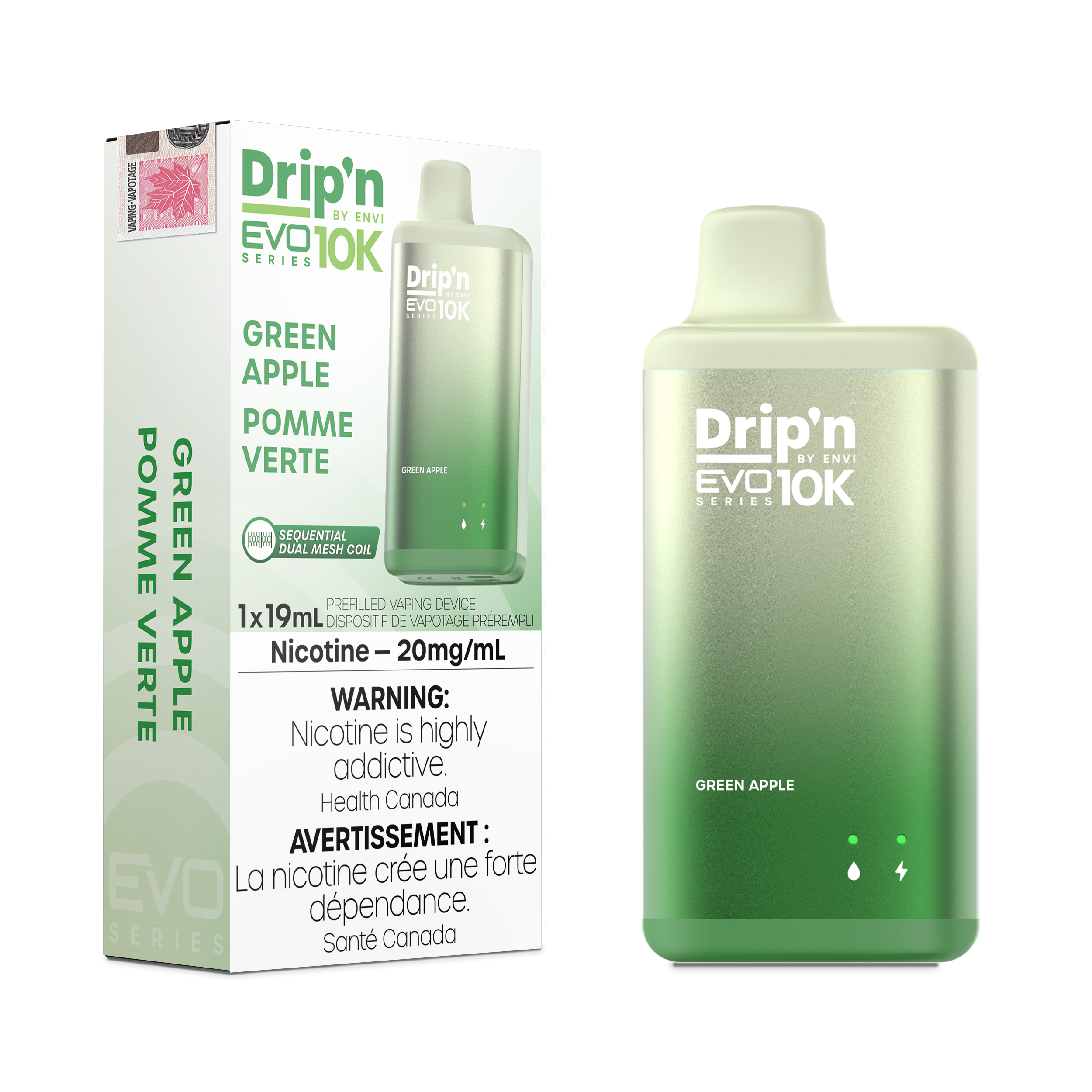 Drip'n by Envi EVO 10K Series Green Apple