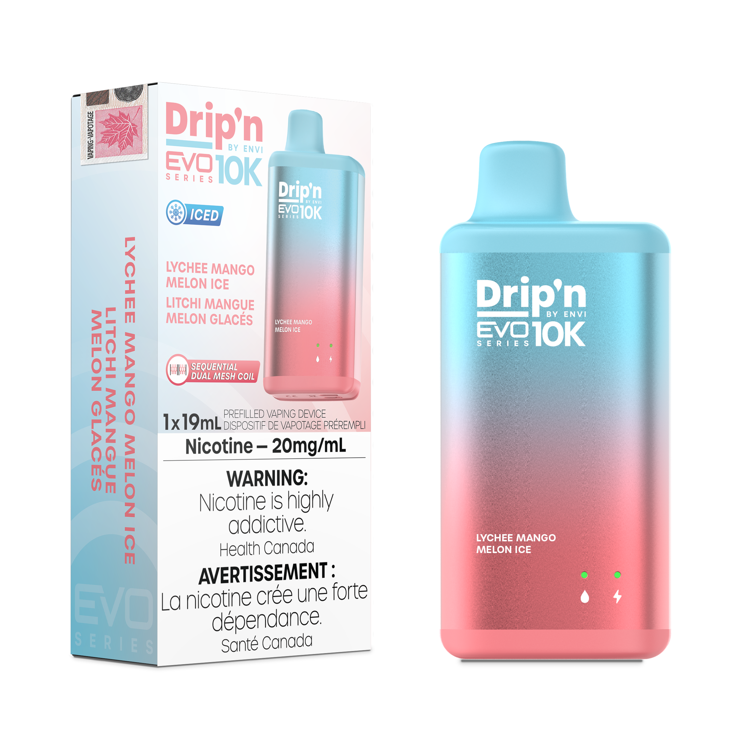 Drip'n by Envi EVO 10K Series Lychee Mango Melon Ice