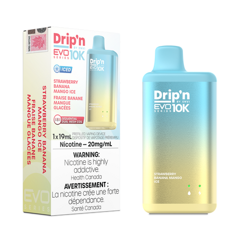 Drip'n by Envi EVO 10K Series Strawberry Banana Mango Ice