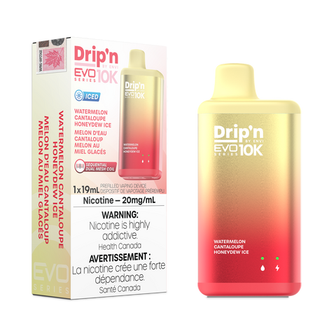 Drip'n by Envi EVO 10K Series Watermelon Cantaloupe Honeydew Ice