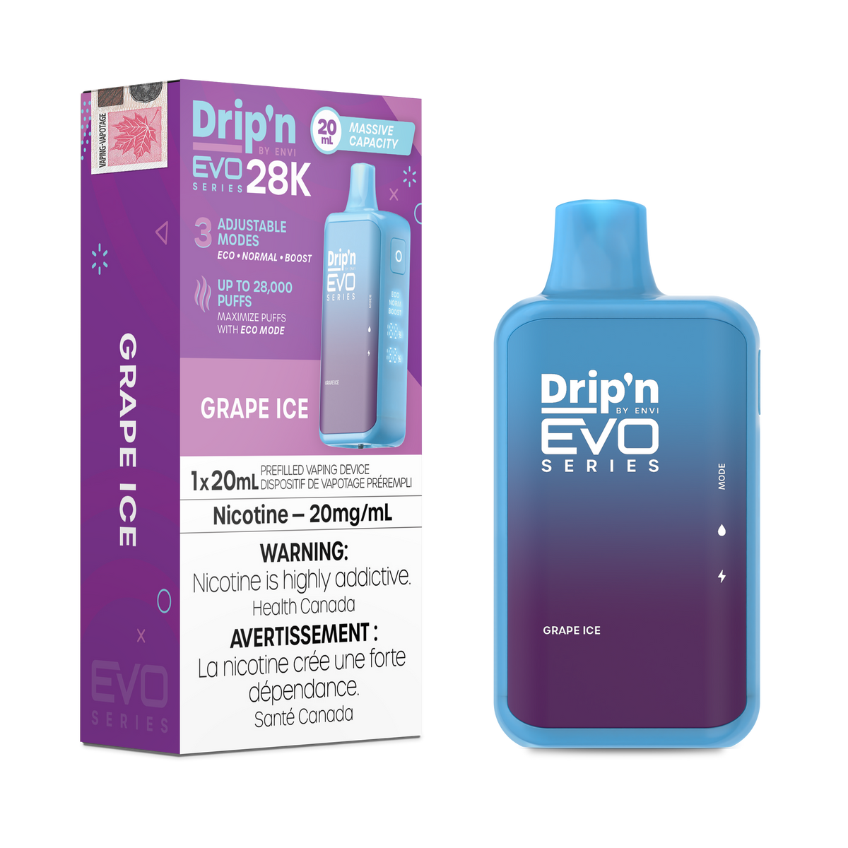 Dripn_EVO-28K_Device_Grape Ice