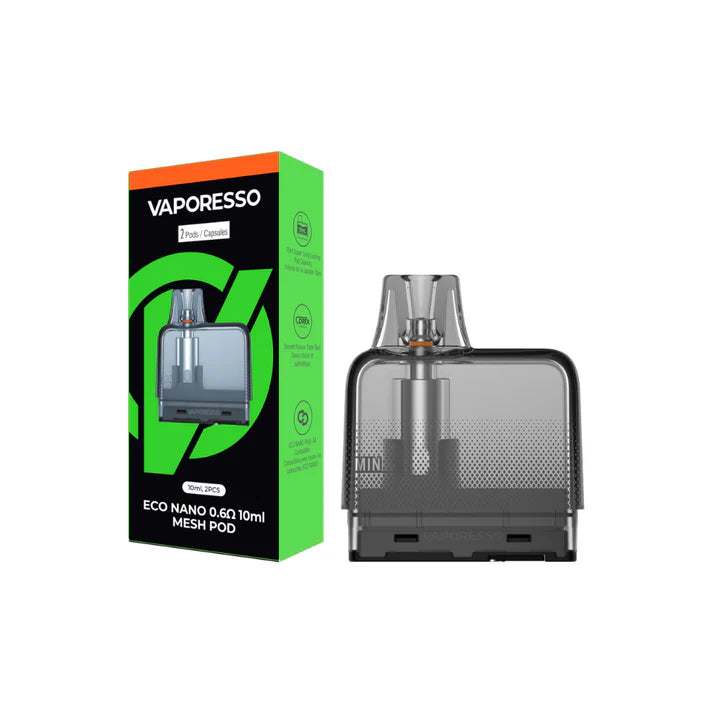 VAPORESSO ECO NANO PLUS REPLACEMENT POD 10ML (2 PACK) [CRC]