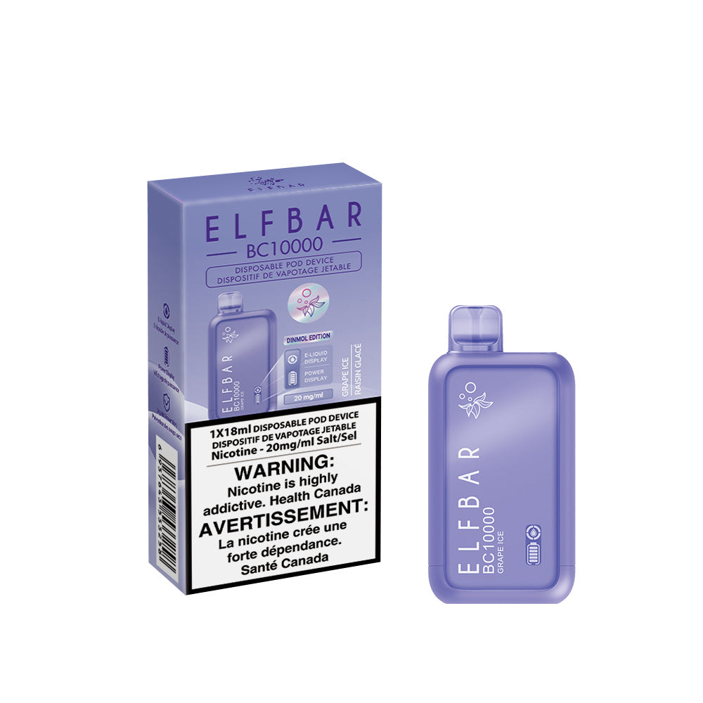 Elf Bar BC10000 Disposable Vape - Grape Ice