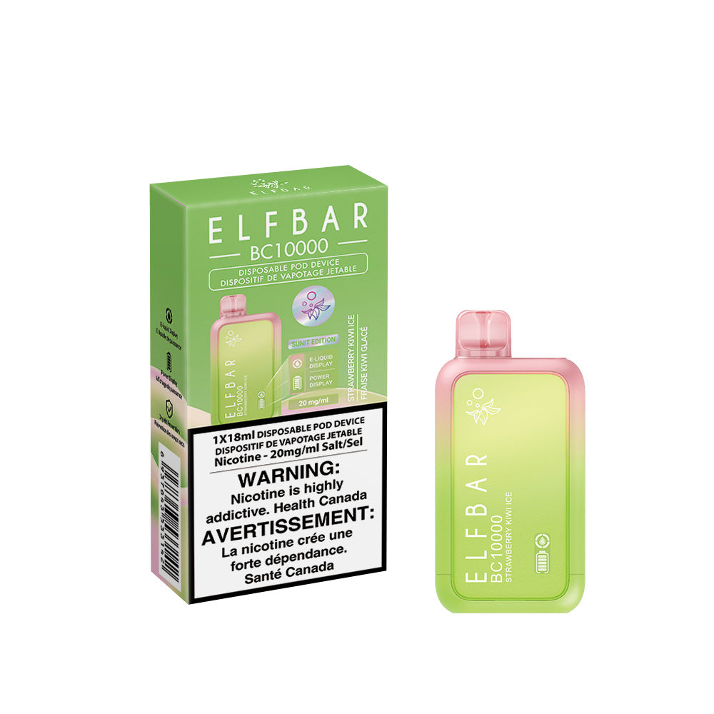 Elf Bar BC10000 Disposable Vape - Strawberry Kiwi Ice