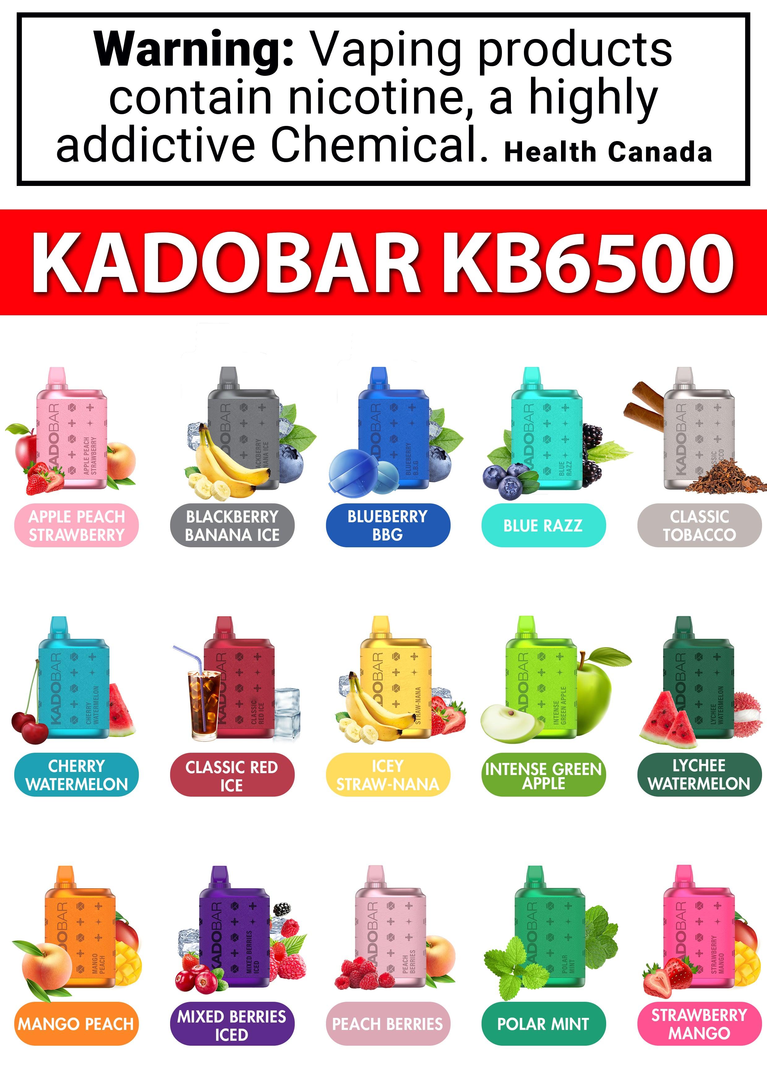 KadoBar 6500 Disposable Vape - 6500 Puff - HM Vape