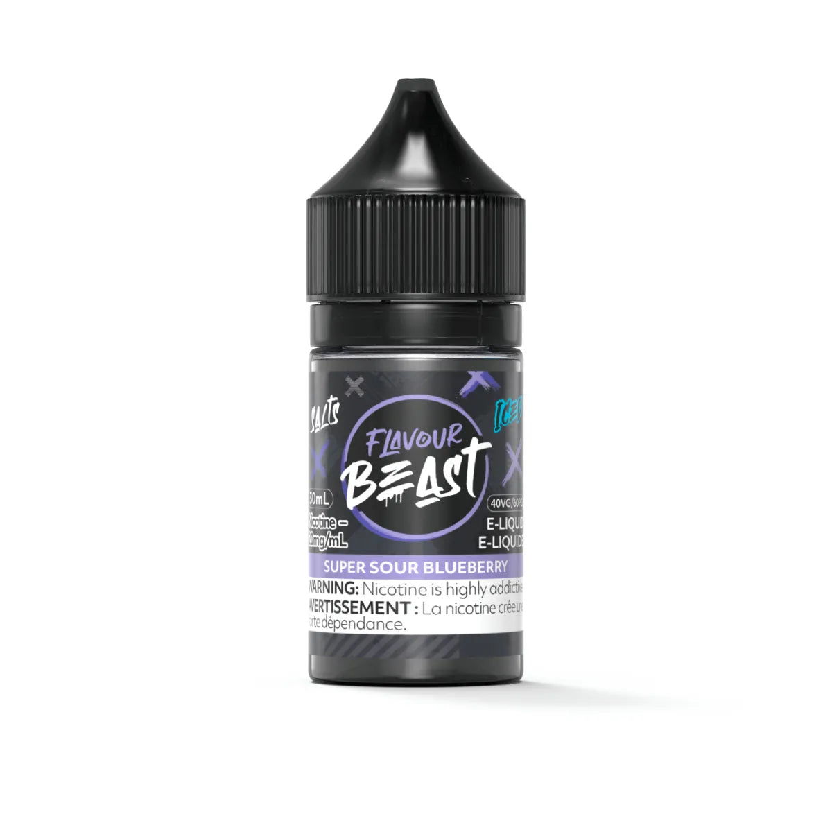 Flavour Beast E-Liquid (30mL) - Super Sour Blueberry Iced