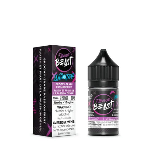 Flavour Beast E-Liquid - Groovy Grape Passionfruit Iced 10mg