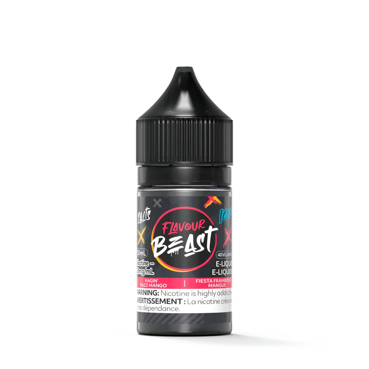 Flavour Beast E-Liquid (30ml) - Ragin' Razz Mango Iced