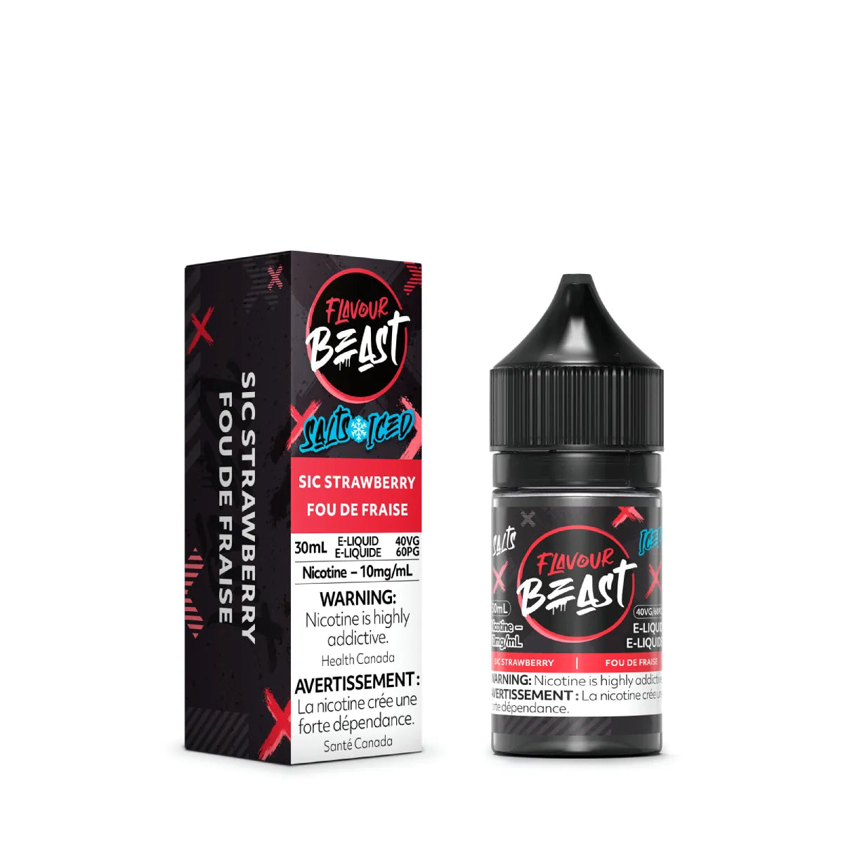 Flavour Beast E-Liquid - Sic Strawberry Iced 10MG