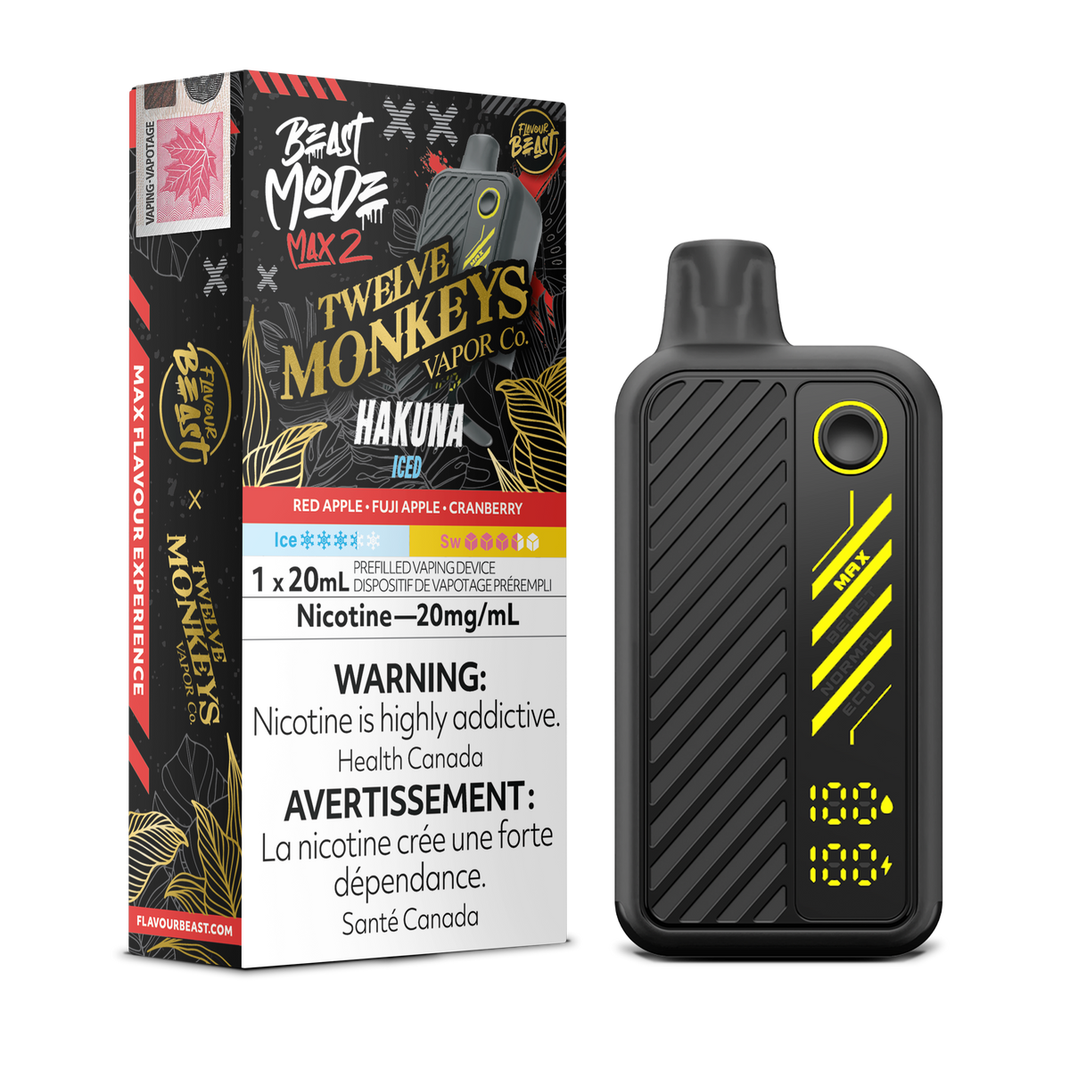 Flavour Beast 12 Monkeys BEAST MODE MAX 2 - 50K Puffs