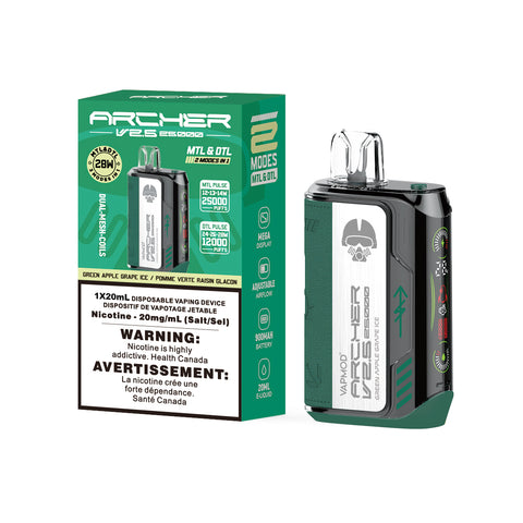 VAPMOD Archer V2.5 Disposable Vape - 25000 Puff