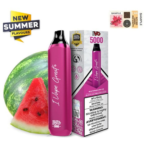 IVG Bar Max 5000 Puffs Disposable Vape - Watermelon Ice