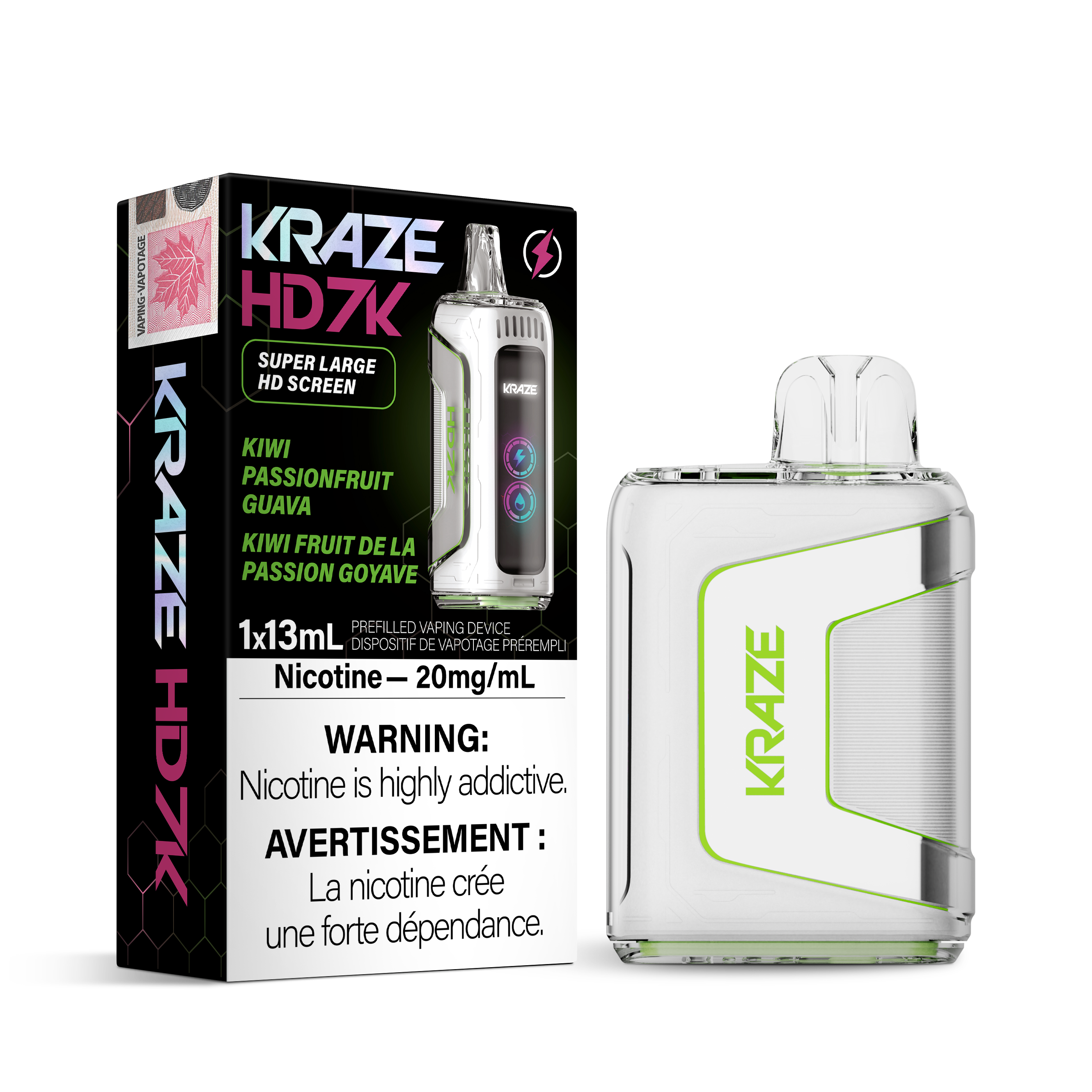 Kraze HD7K Disposable - Kiwi Passionfruit Guava