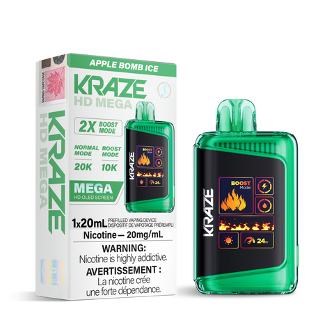 Kraze HD Mega Disposable - 20000 Puffs