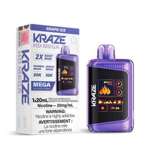 Kraze HD Mega Disposable - 20000 Puffs