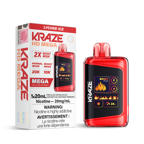 Kraze HD Mega Disposable - 20000 Puffs