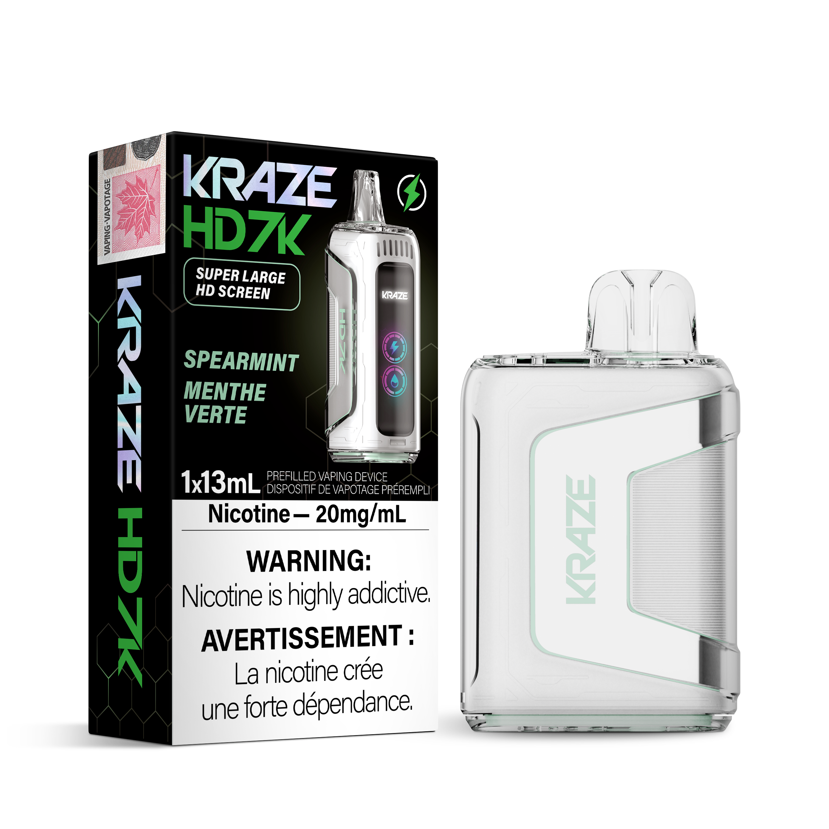 Kraze HD7K Disposable - Spearmint