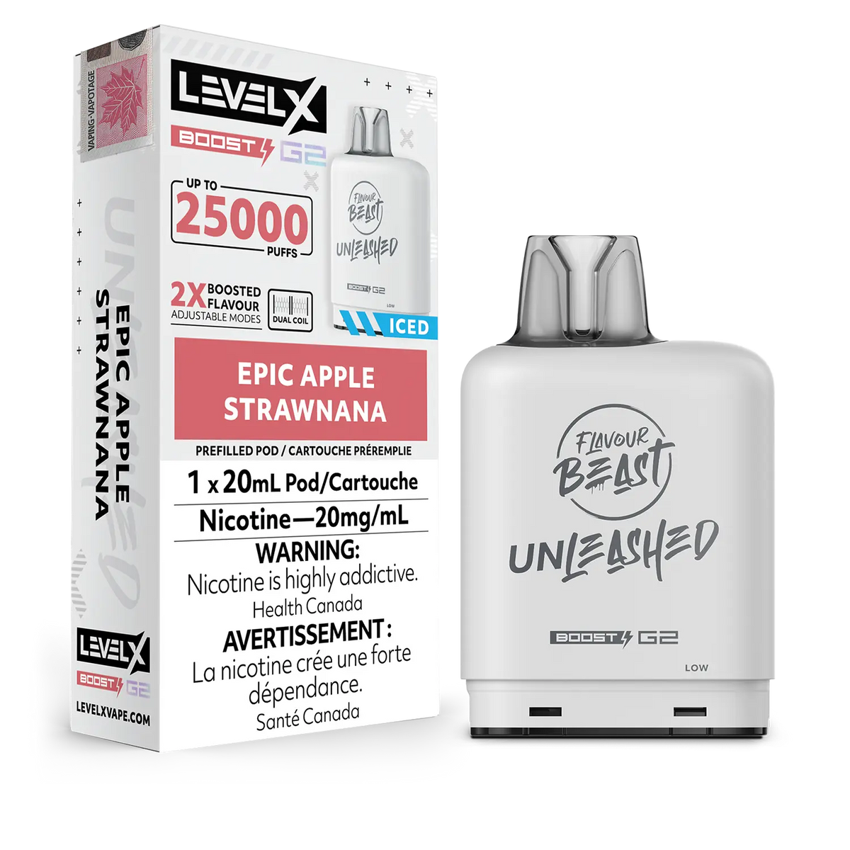 Level X Boost G2 Unleashed Pod 20ml - 25000 Puffs