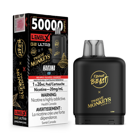 Level X G2 ULTRA Pod 20ml - Flavour Beast x Twelve Monkeys