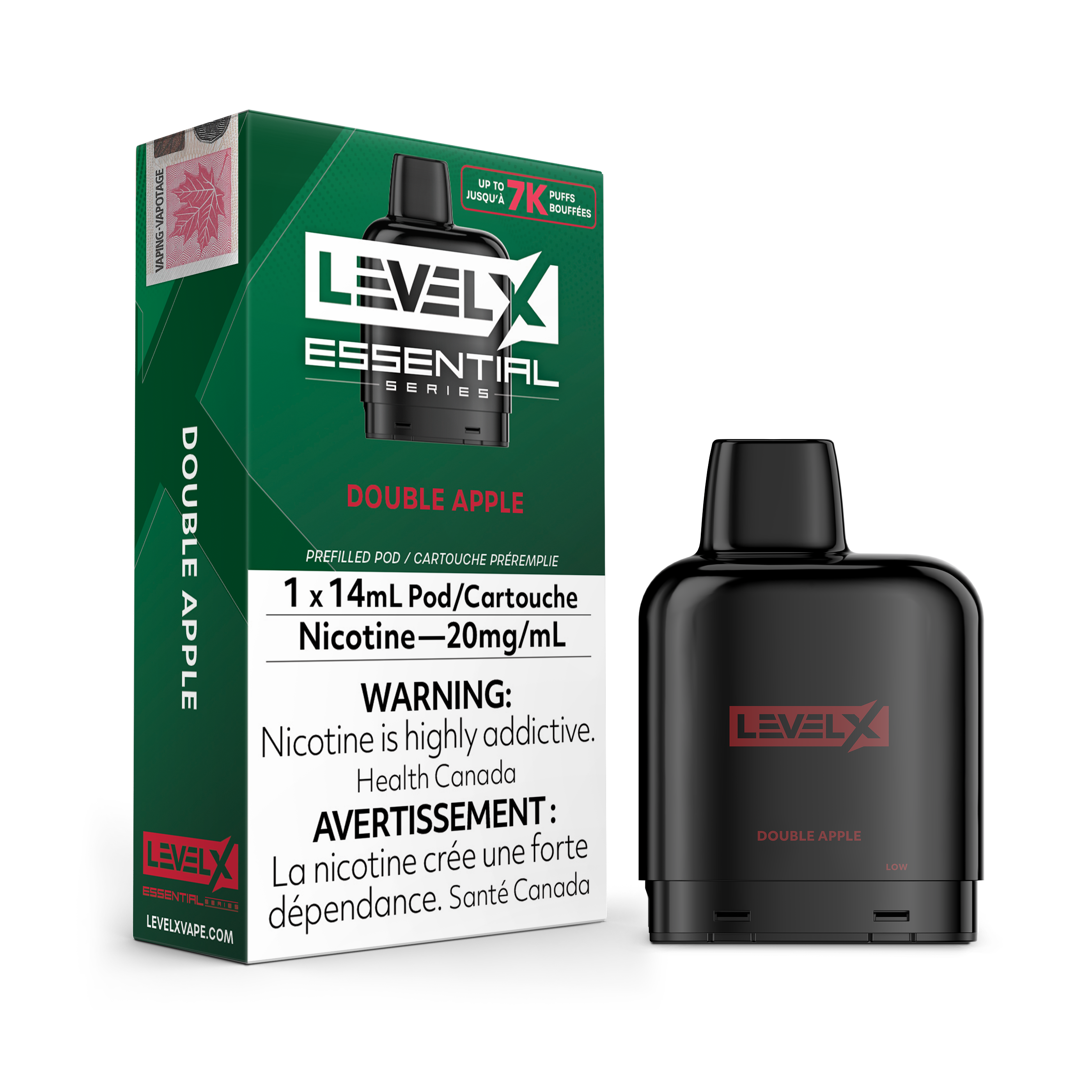 Level X Essential Pod 20mg - Double Apple