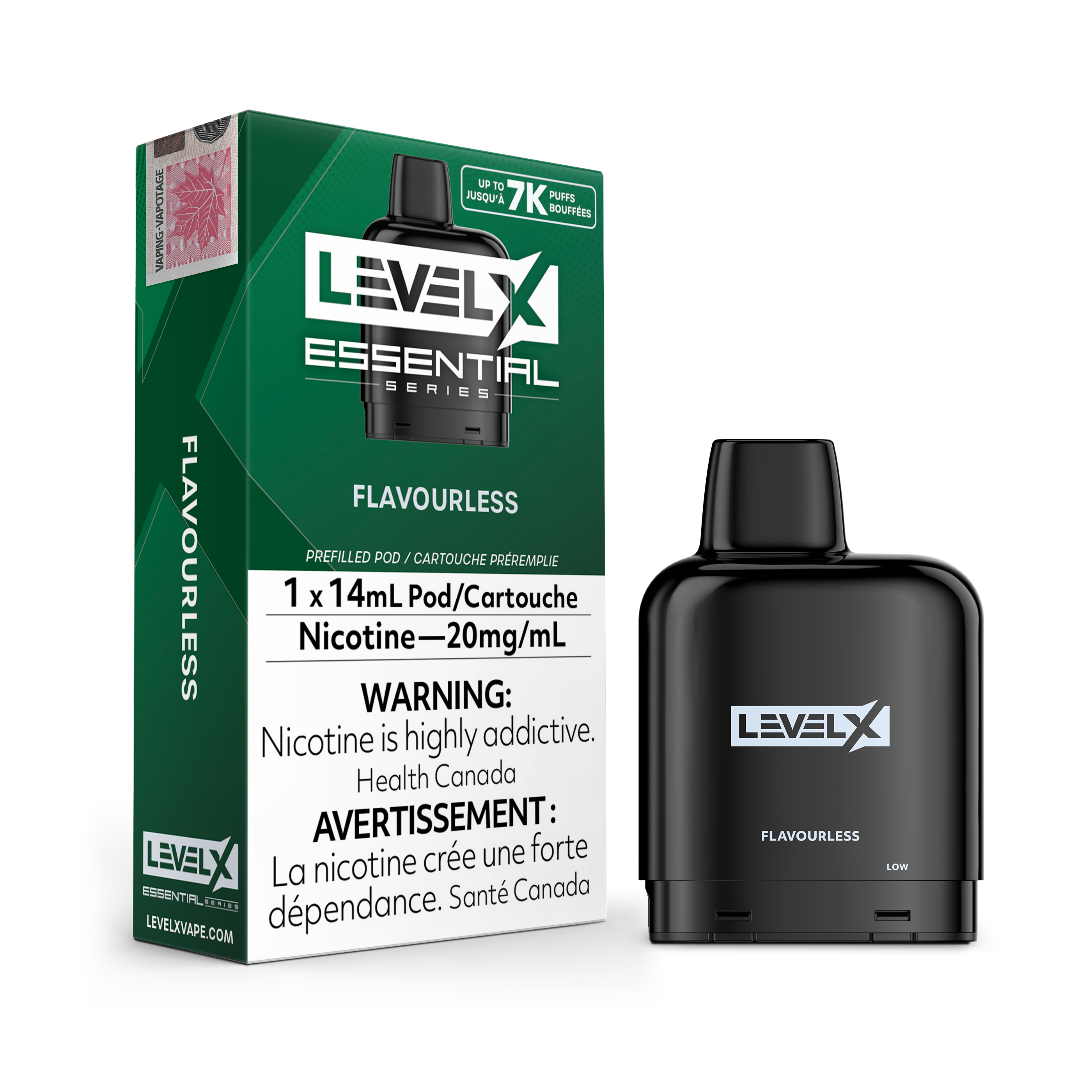 Level X Essential Pod 20mg - Flavourless