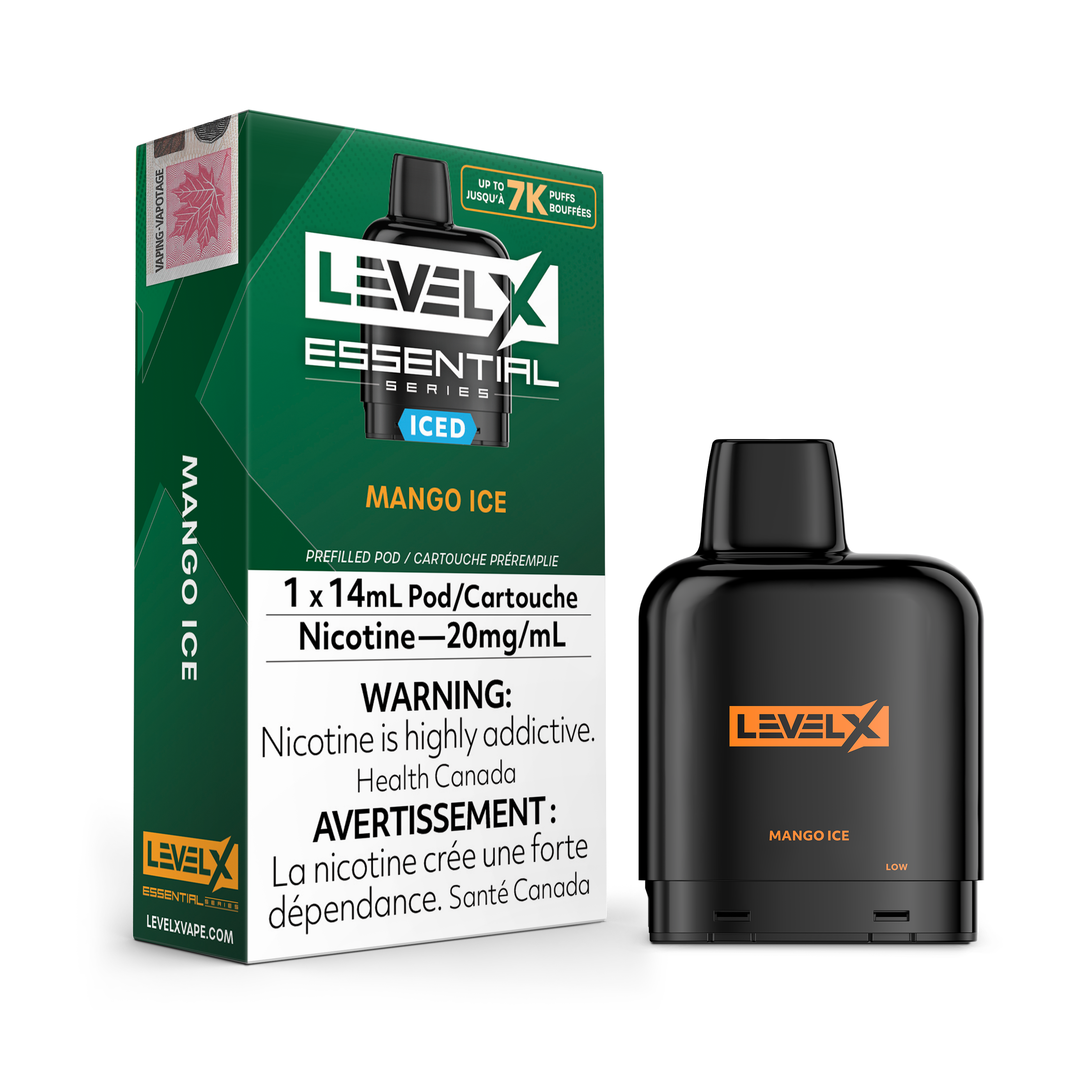 Level X Essential Pod 20mg - Mango Ice